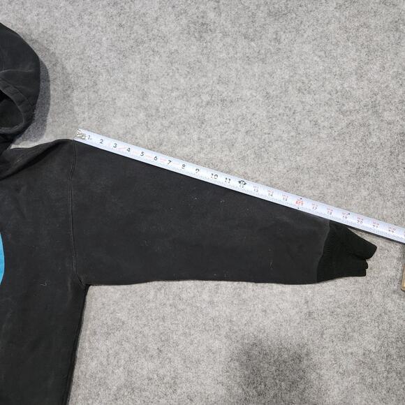 VTG Y2K Seedless Clothing Mens L Large Skate Black Distressed Pullover Hoodie - Picture 10 of 16